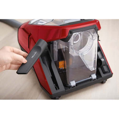 Miele HomeCare Blizzard CX1 PowerLine Bagless Canister, Ruby Red - SKCE0 - Suvio