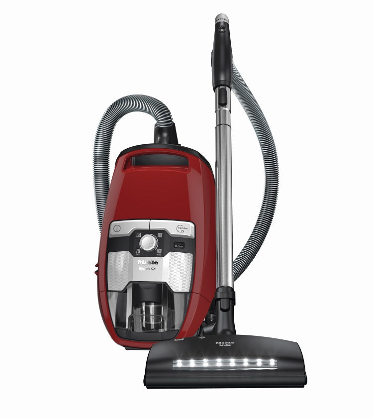 Miele HomeCare Blizzard CX1 PowerLine Bagless Canister, Ruby Red - SKCE0 - Suvio