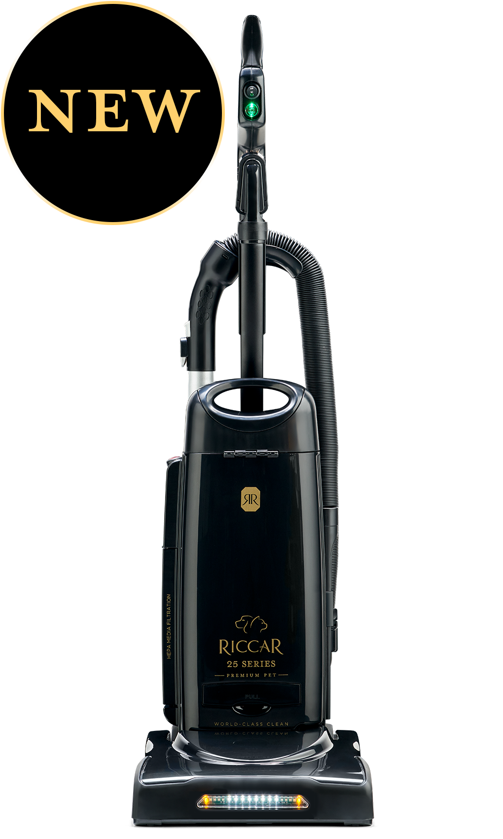 Riccar R25D Deluxe Clean Air Upright Black - Suvio
