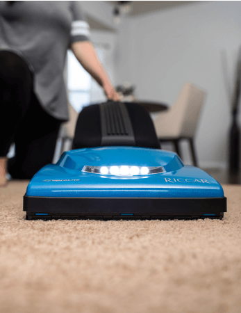 Riccar Supralite ULW Cordless Battery Powered Upright R10CV.6, Pool Blue - Suvio