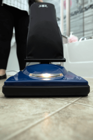 Riccar Supralite Upright Entry Level with Wood Brushroll R10E, Blue - Suvio